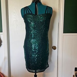 Green Sequin Dress